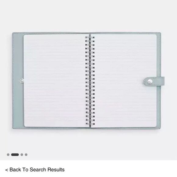 Coach Notebook Silver Ice Blue Sketch - Picture 3 of 5